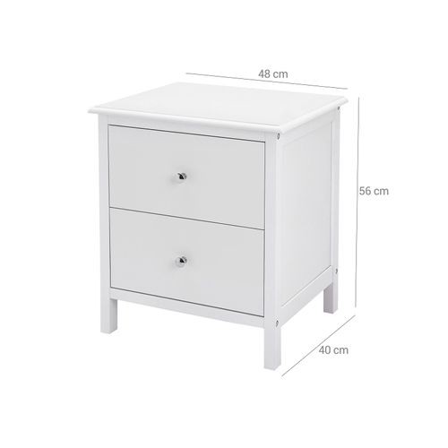 Simple White Bedside Table