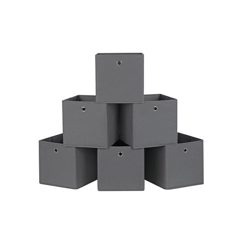Grey Fabric Storage Boxes, Grey Material Storage Boxes