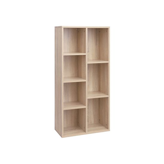 sauer bookshelf 2 shelf white oak