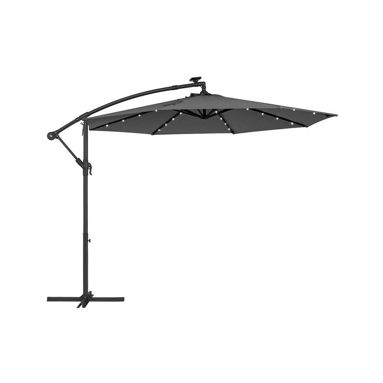 Cantilever Garden Parasol with Lights SONGMICS