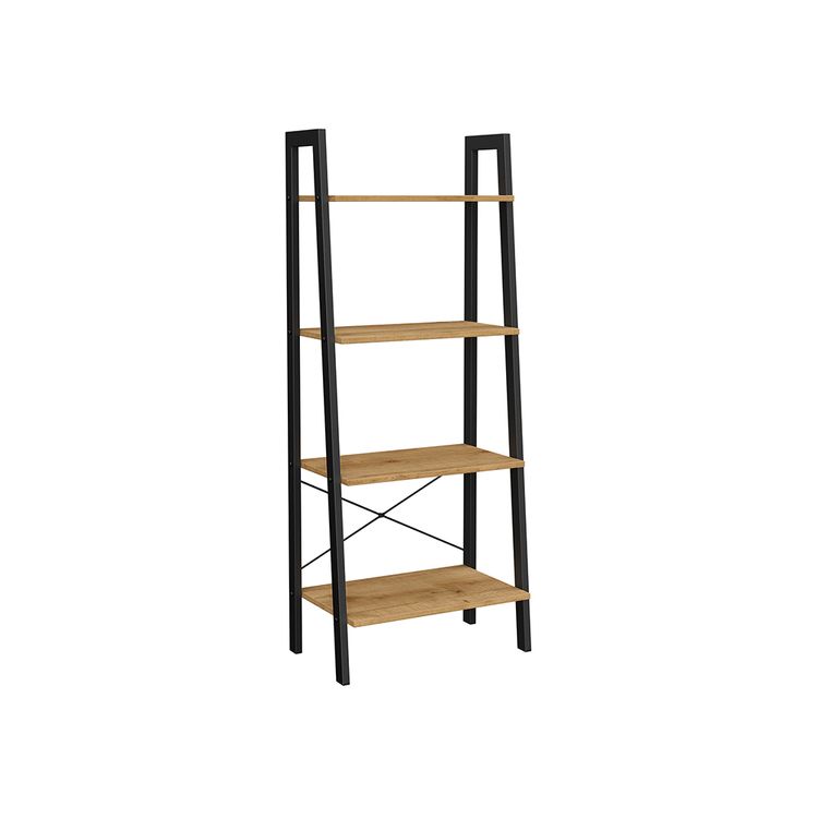 Ladder Shelf Honey Brown and Black