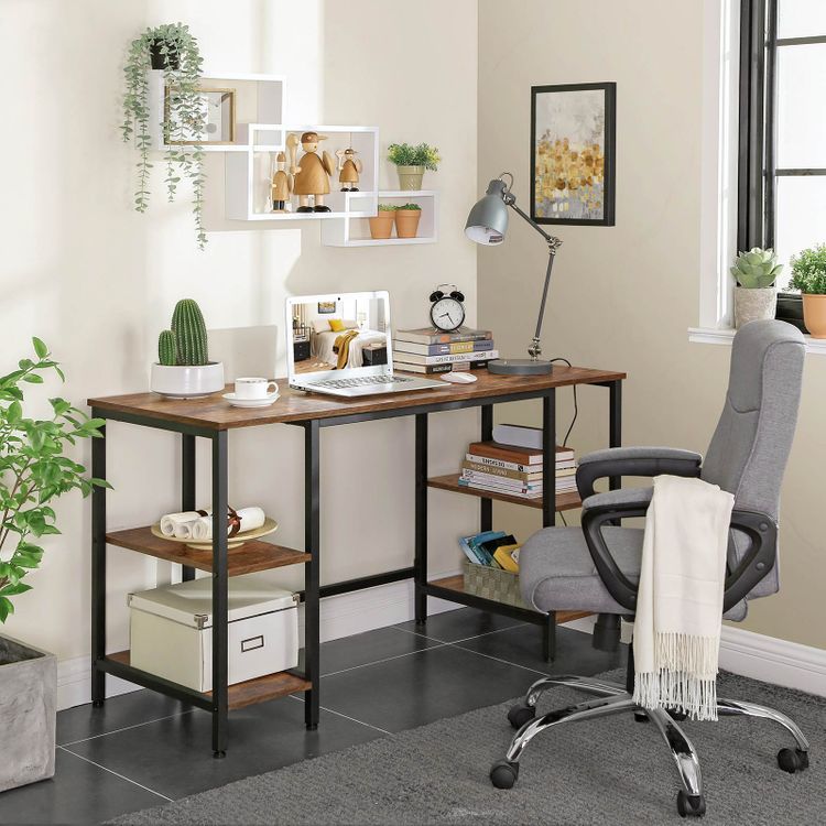Computer Desk with 4 Shelves VASAGLE
