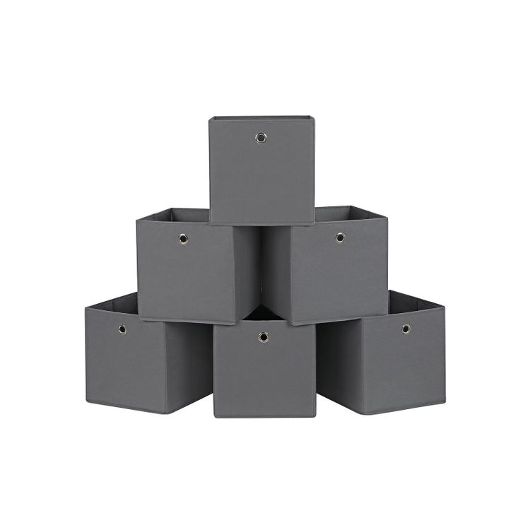 Grey Fabric Storage Boxes