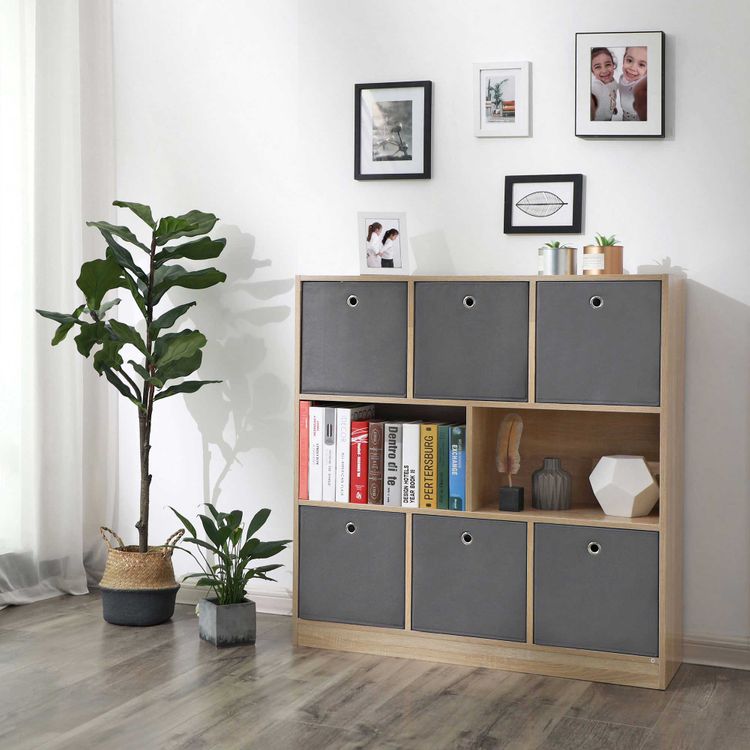 Grey Fabric Storage Boxes