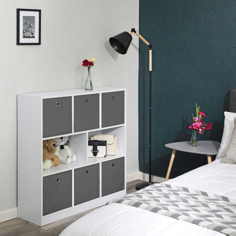 Grey Fabric Storage Boxes