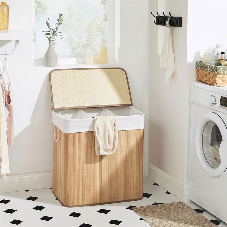 3 Sections Laundry Hamper SONGMICS
