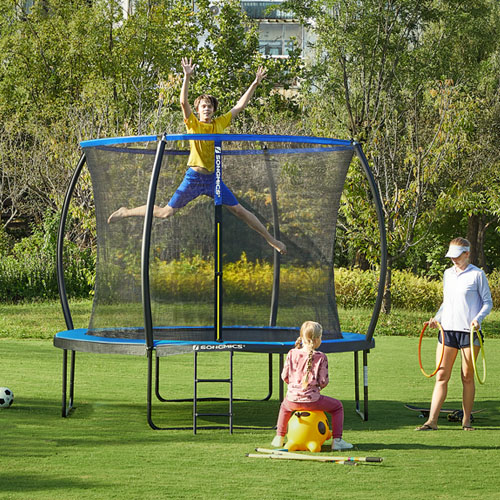 Bouncing, exercising, and having fun—all  in one go with our trampolines!