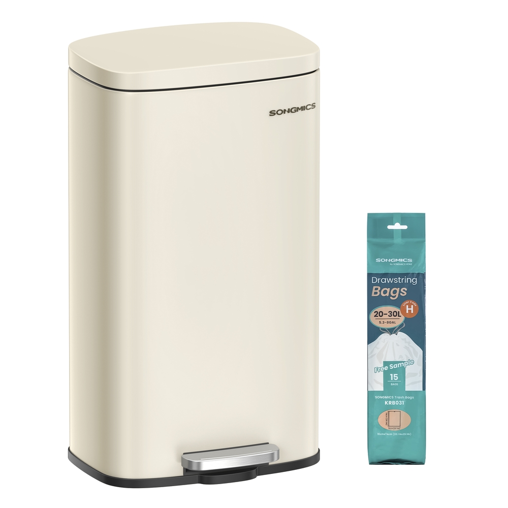 30L Steel Pedal Kitchen Bin