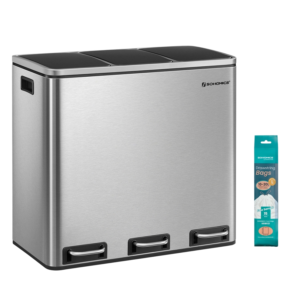 3 Compartments Dustbin