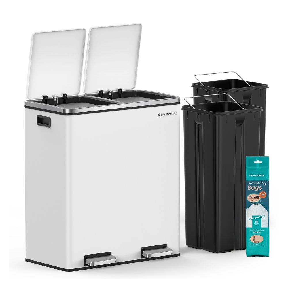 Dual Step Trash Can