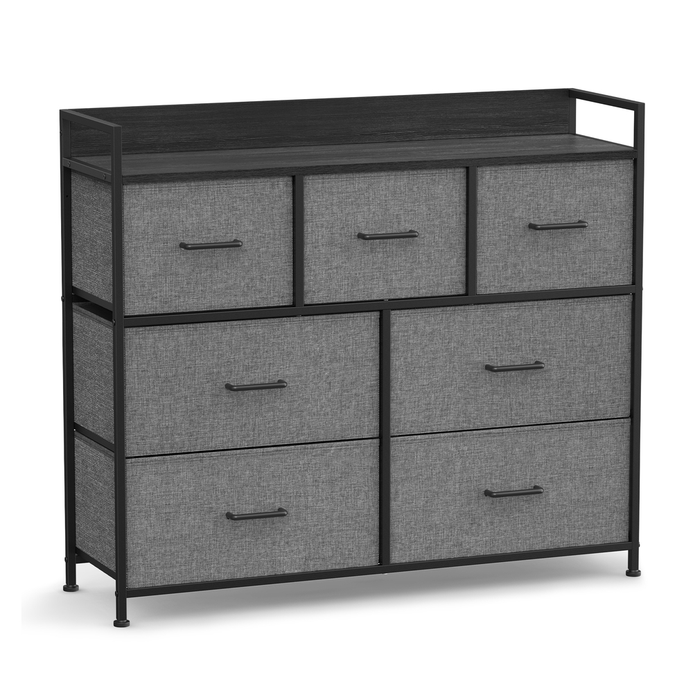 Chest of Drawers, 7 Drawers, Grey