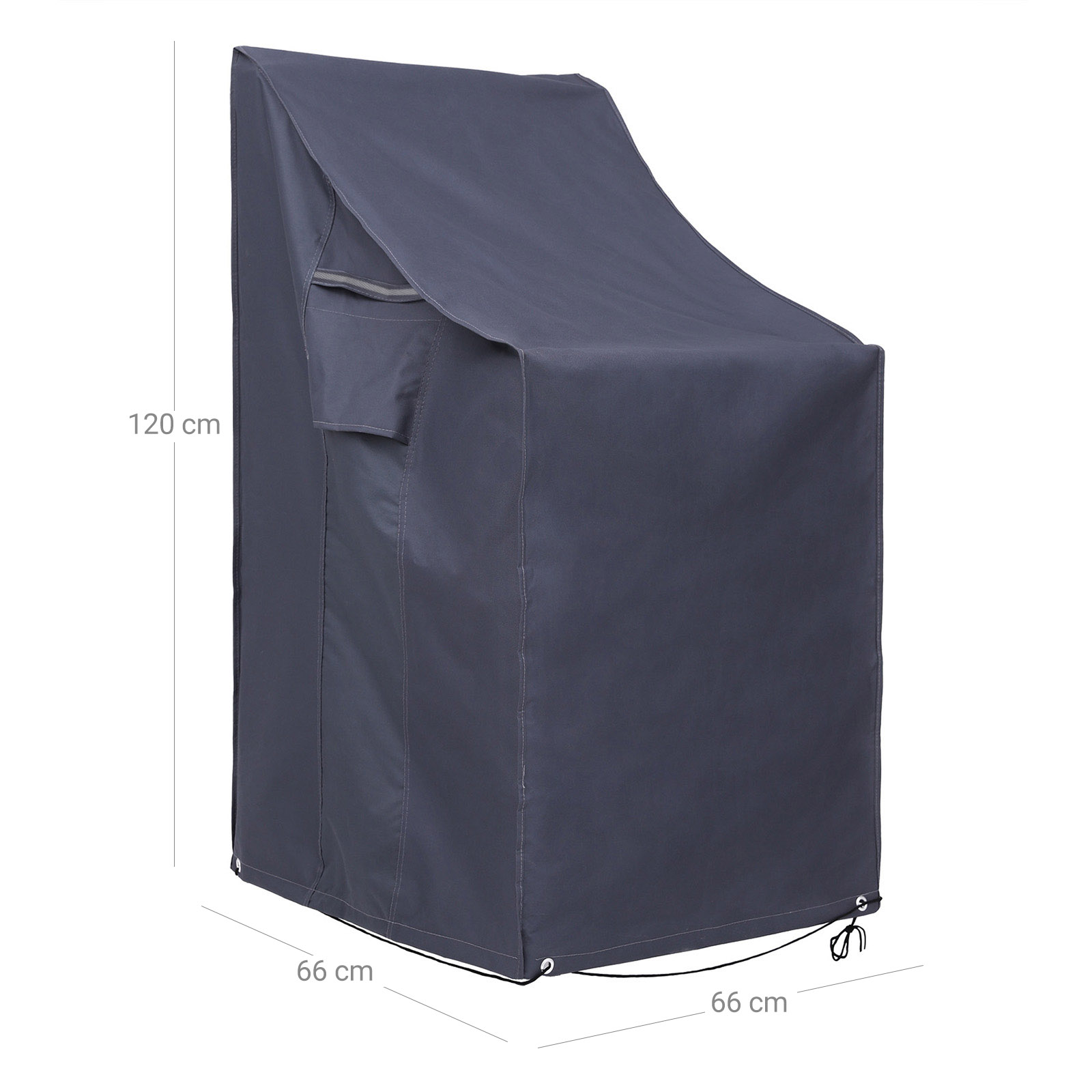 SONGMICS Stacking Patio Chair Cover, 600D Oxford Fabric Waterproof