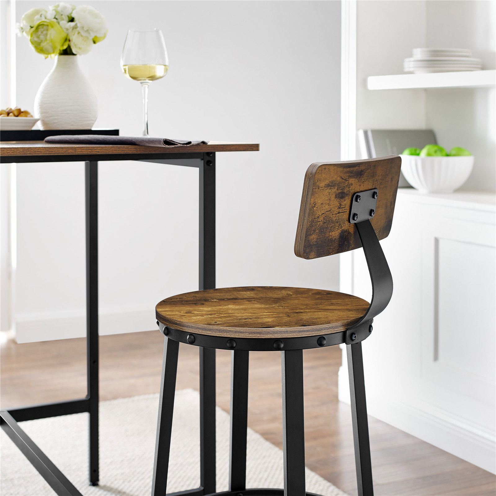 Set of 2 Tall Bar Stools | VASAGLE
