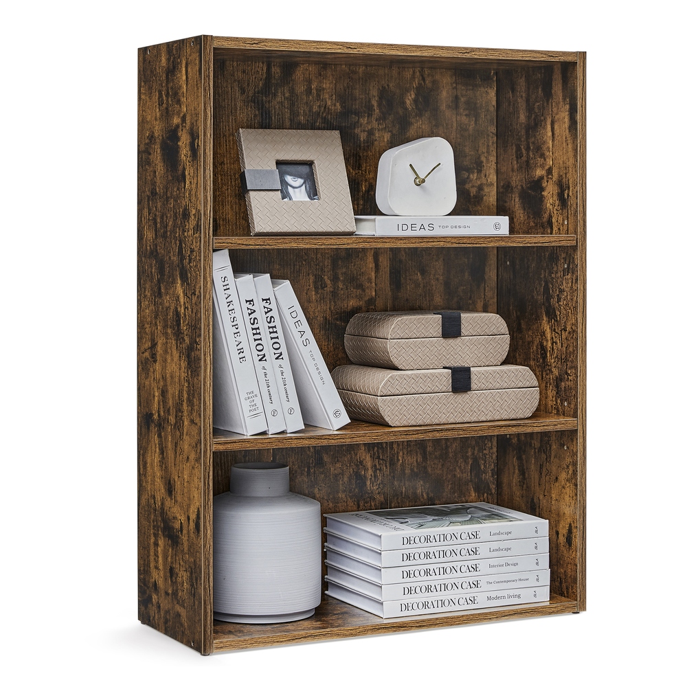 3-Tier Bookcase, Storage Shelving Unit 3-Tier Bookcase, Storage Shelving Unit