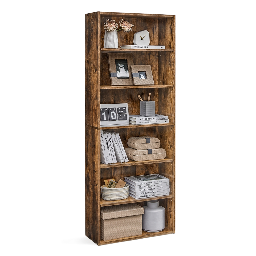 6-Tier Bookcase, Storage Shelving Unit 6-Tier Bookcase, Storage Shelving Unit