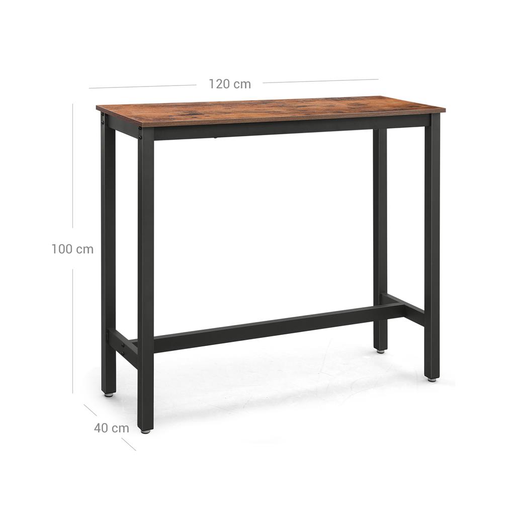 Rectangular Bar Table Narrow - Bar Table | VASAGLE by SONGMICS