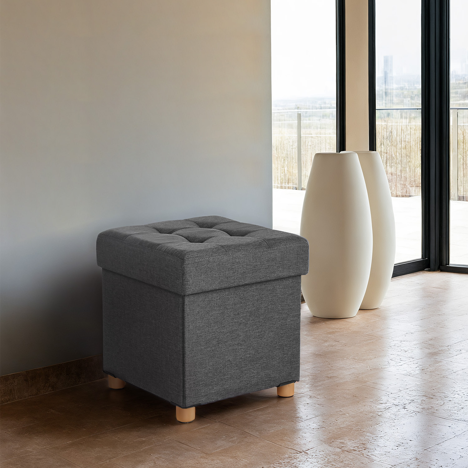 Collapsible Cube  Storage Ottoman