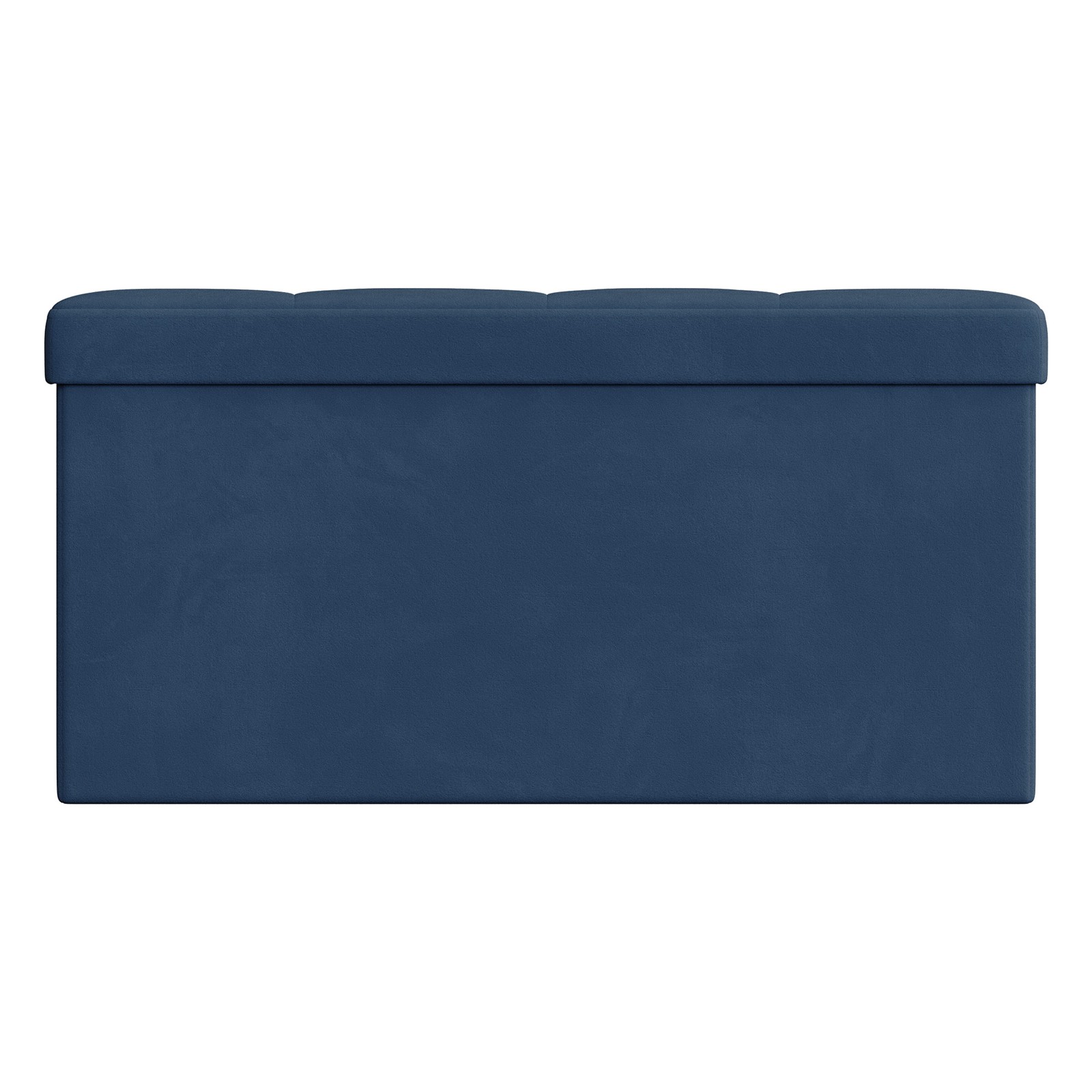 Storage Ottoman, Foldable Velvet Storage Bench, 2 Extra Storage Boxes
