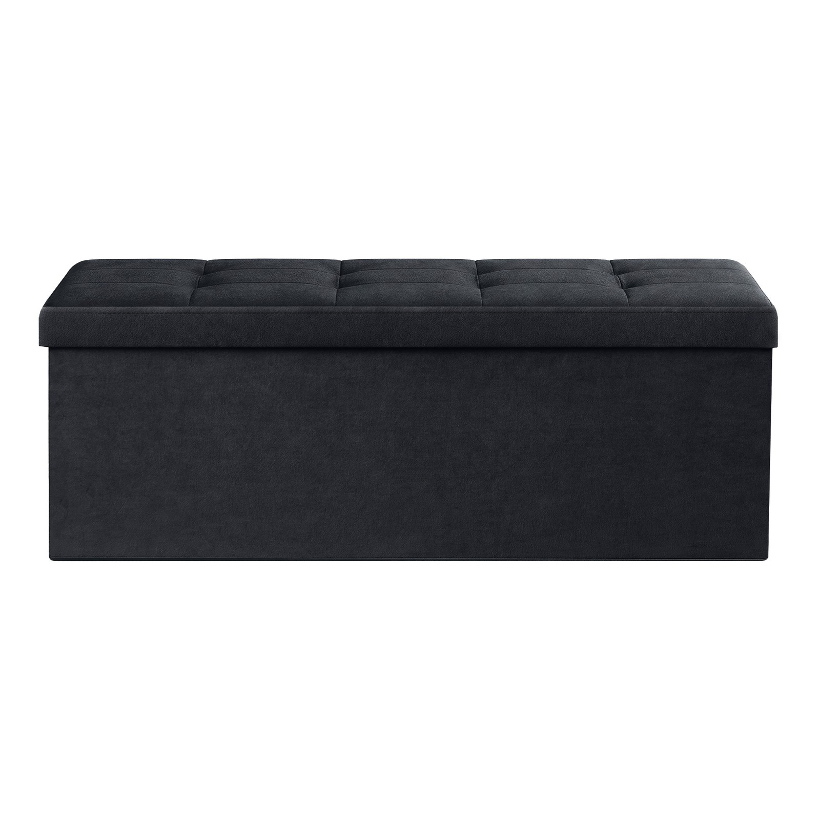 Storage Ottoman, Foldable Velvet Storage Bench, 2 Extra Storage Boxes