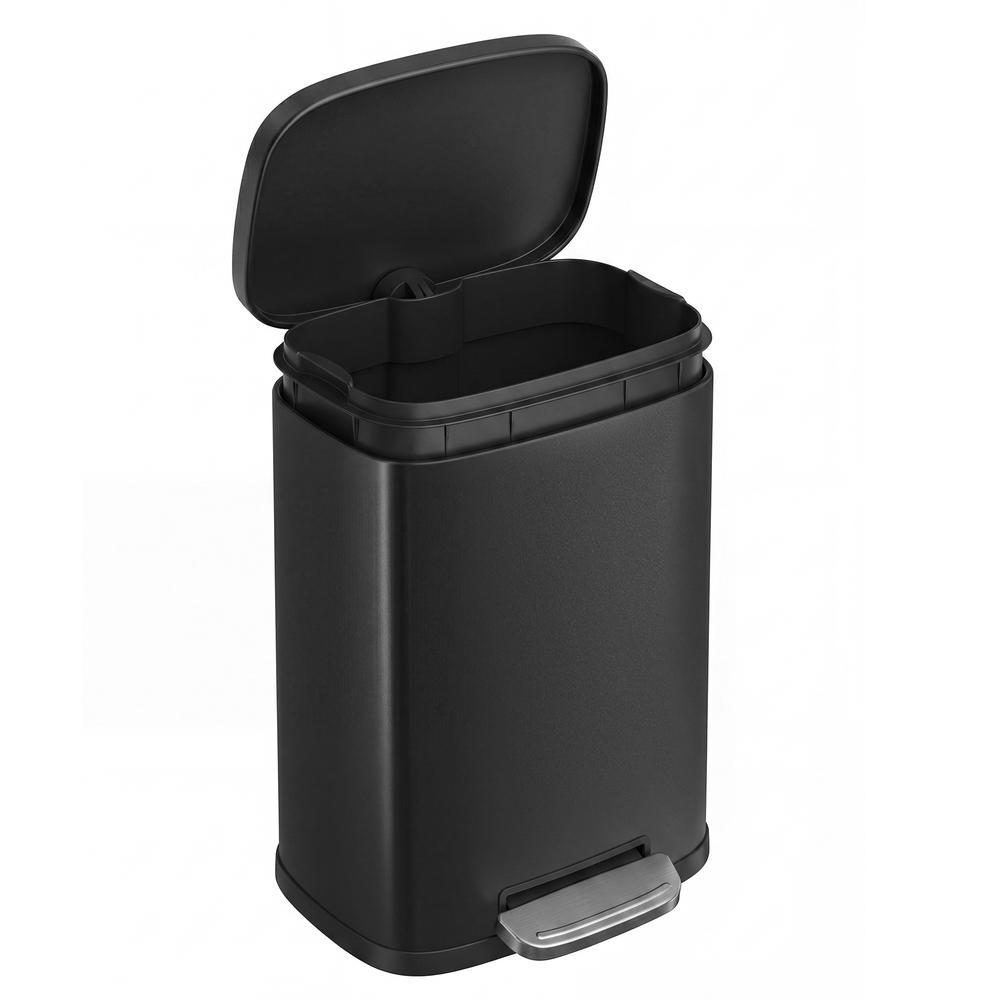 Steel Bathroom Bin with Soft Close Lid Five Litre