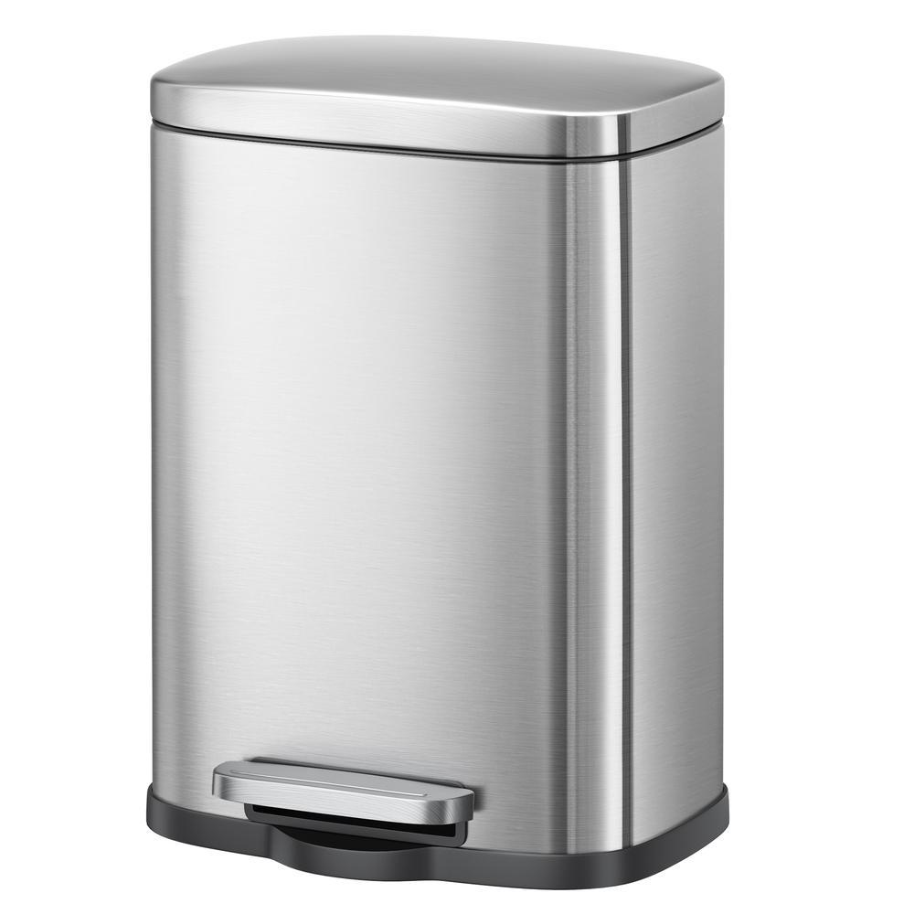 Steel Kitchen Bin with Soft Close Lid 5 L