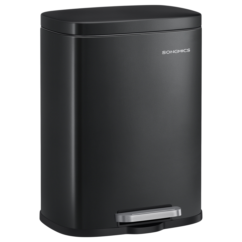 Steel Kitchen Bin with Soft Close Lid 12 L Capacity