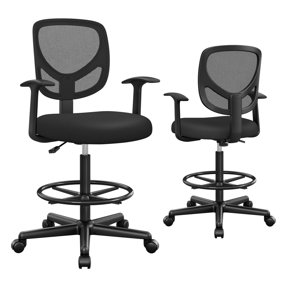 Drafting Stool Chair with Armrest