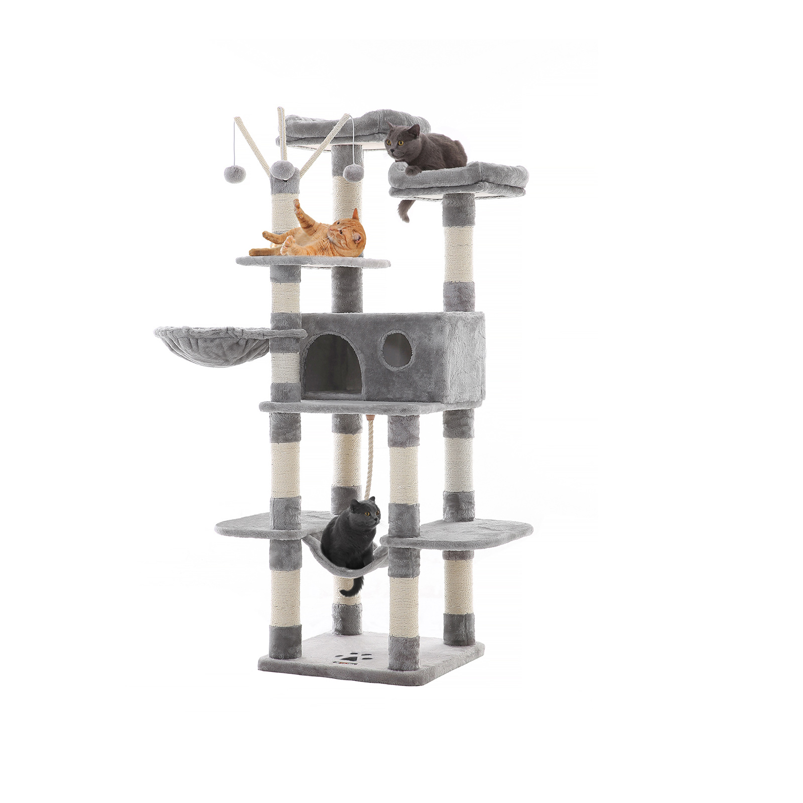 Cat Tree Light Gray FEANDREA