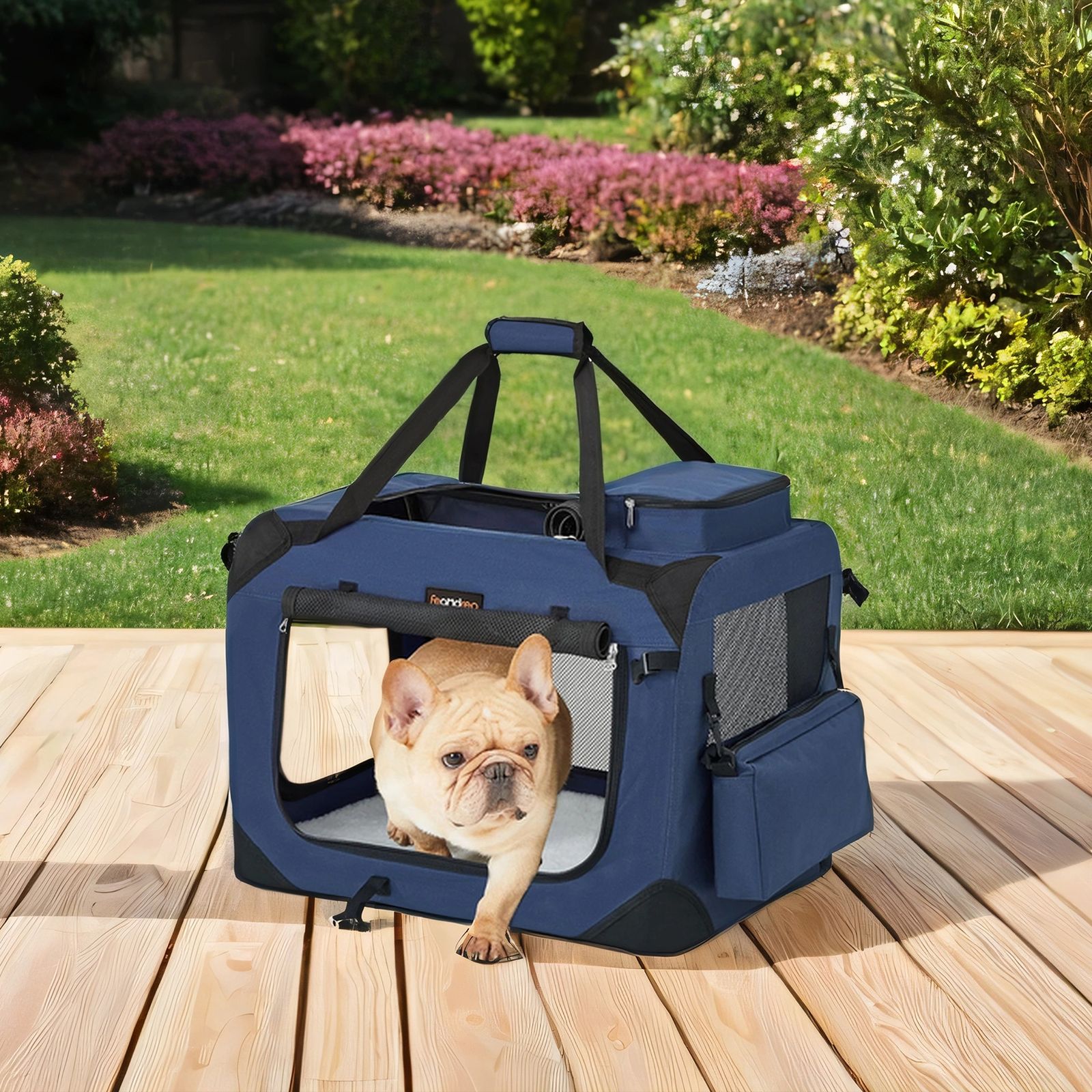 Collapsible Dog Crate, Pet Carrier, Portable Soft Dog Crate