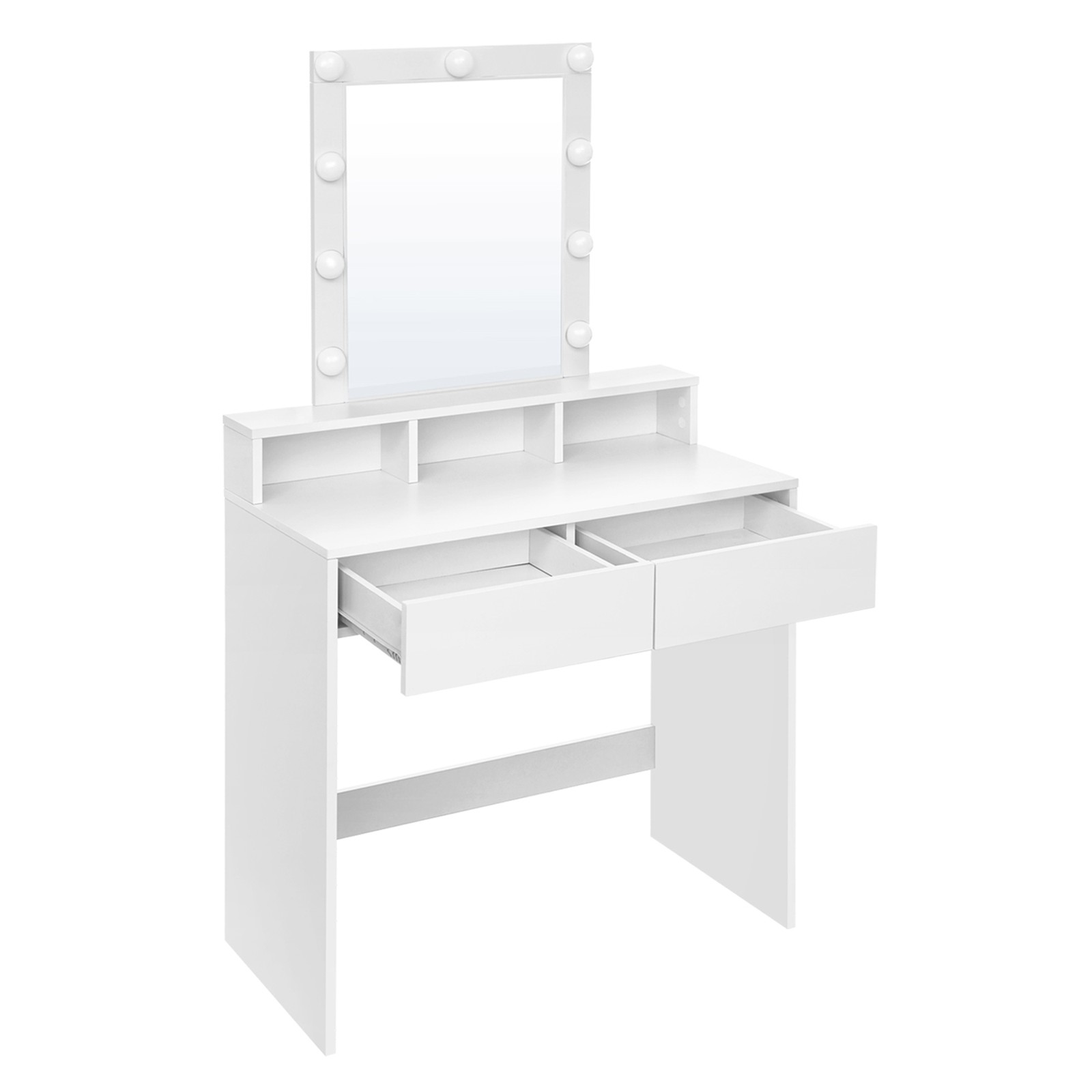 Vanity Makeup Table, Dressing Table with Lighted Mirror