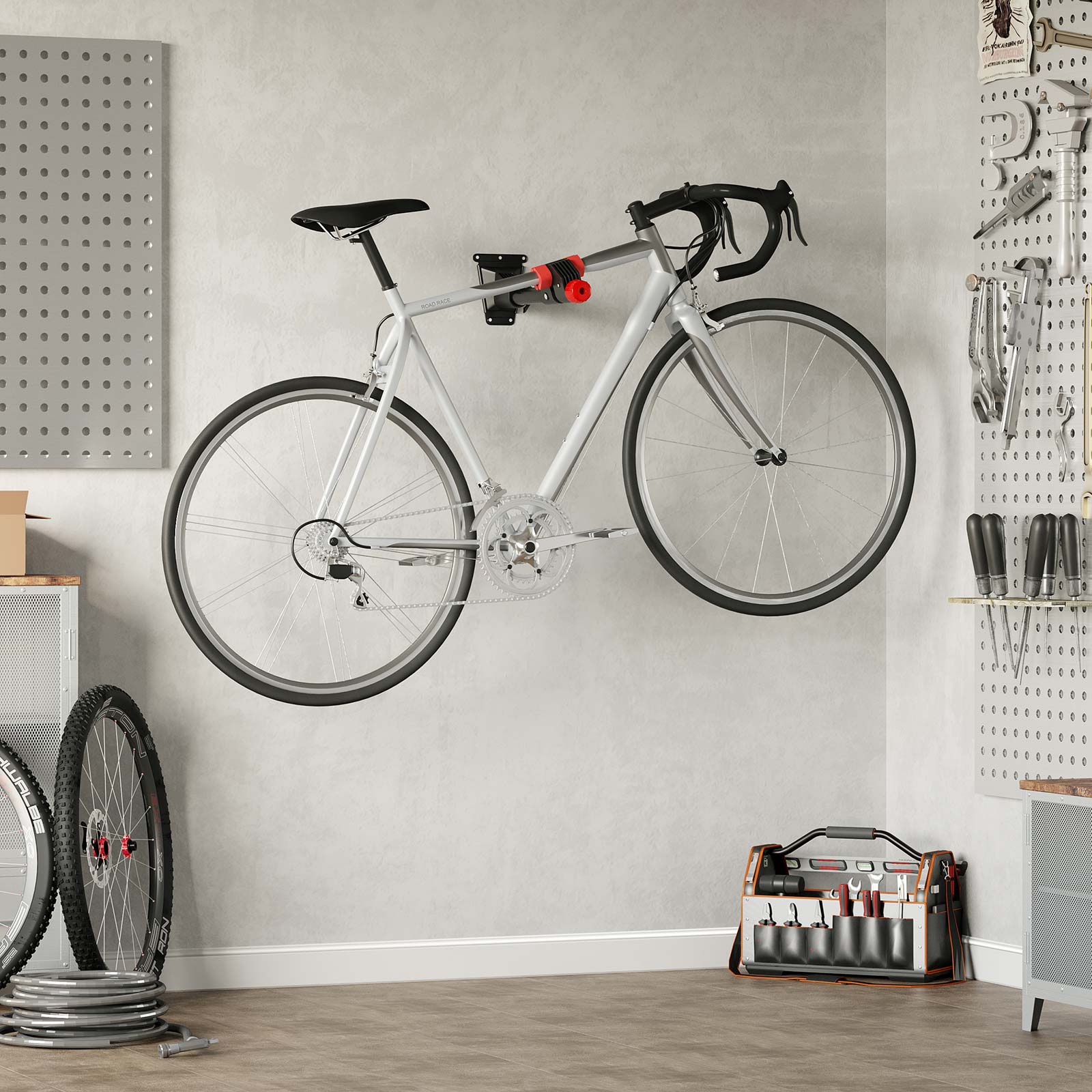 wall mounted bike maintenance stand