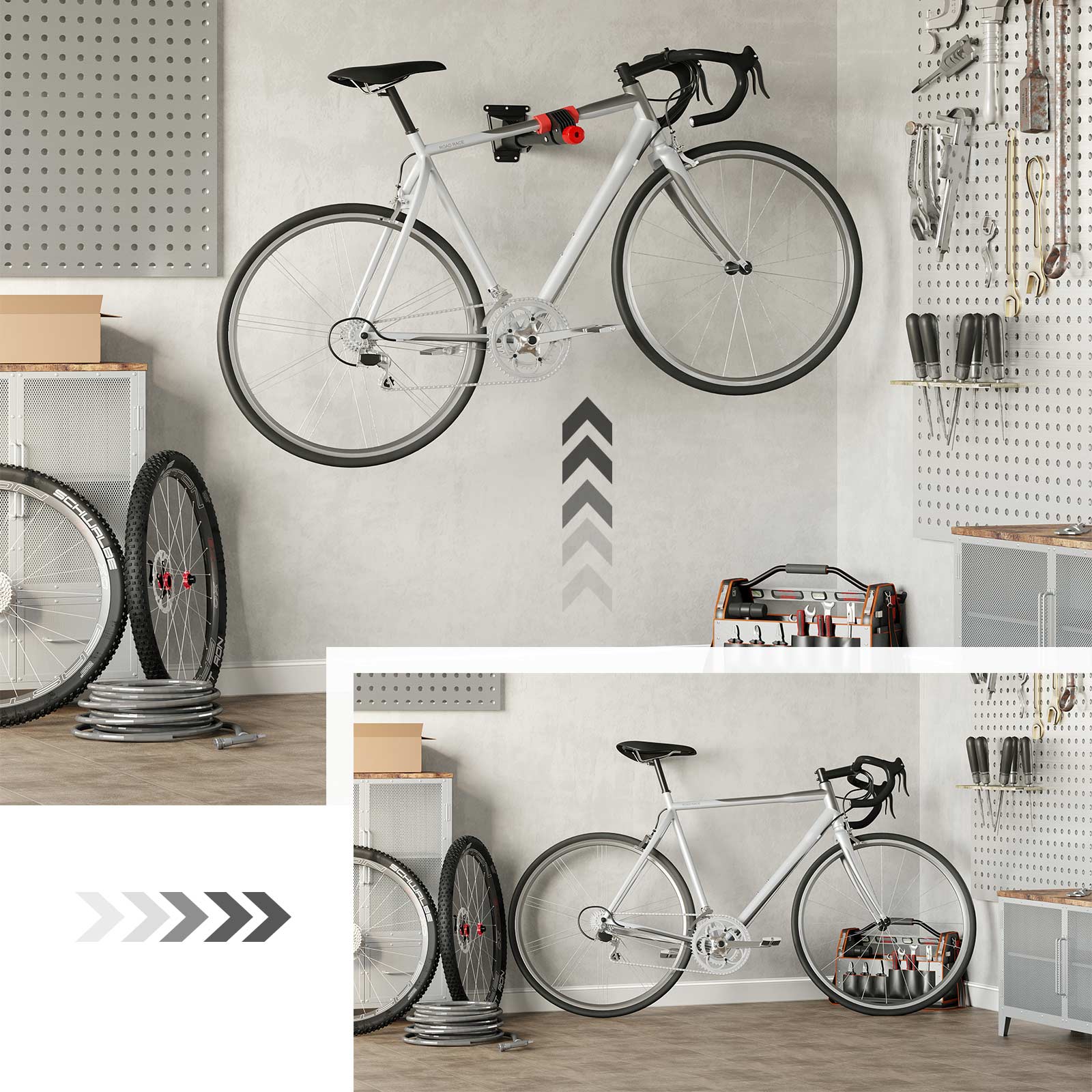 WallMounted Bike Repair Stand SONGMICS