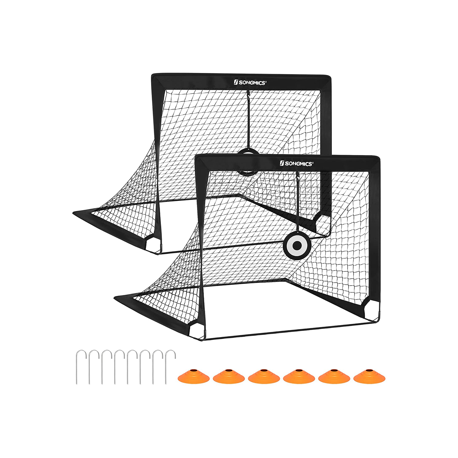 Set of 2 PopUp Soccer Goals SONGMICS