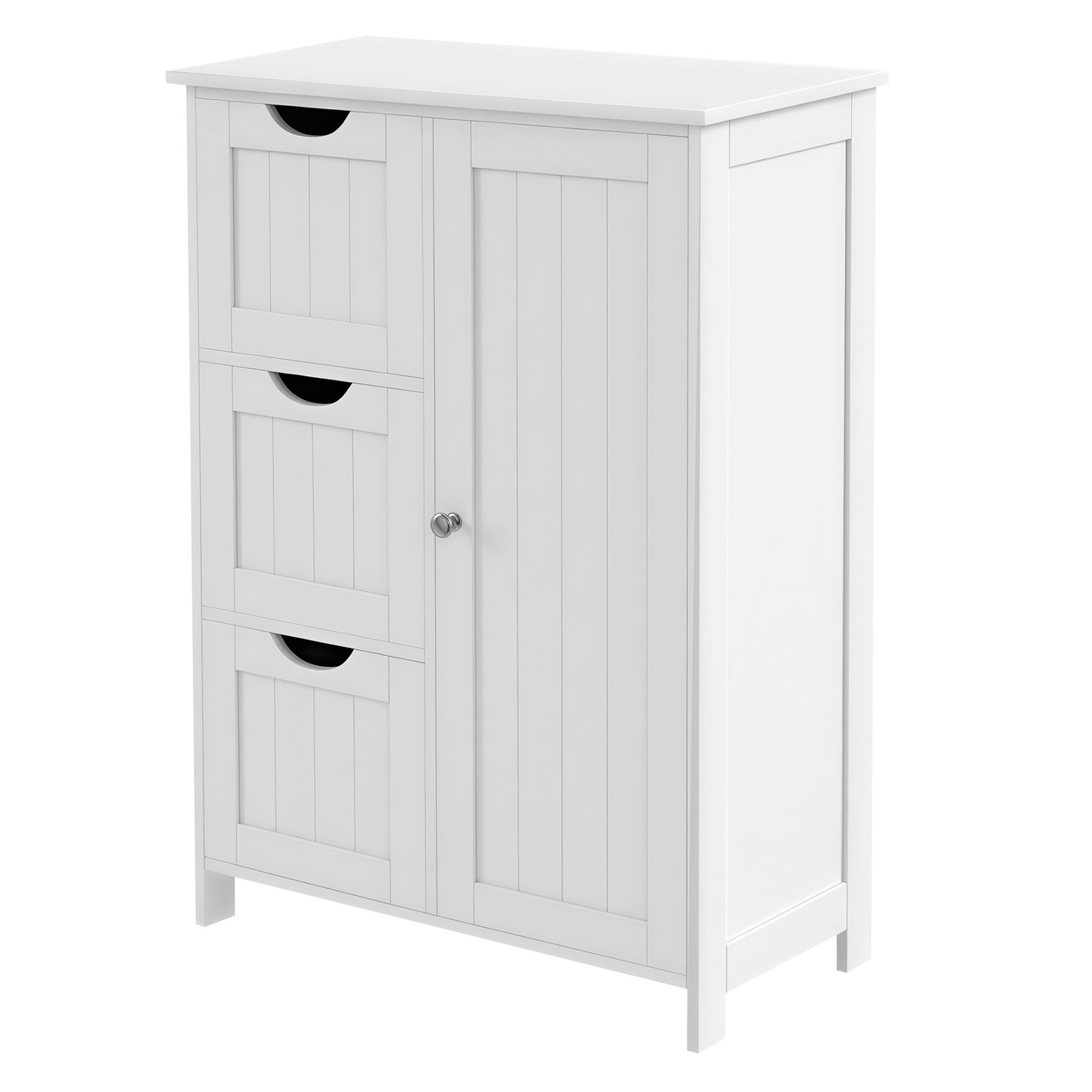 Bathroom Storage Organizer with Adjustable Shelf, 3 Drawers Cabinet for Kitchen Living Room