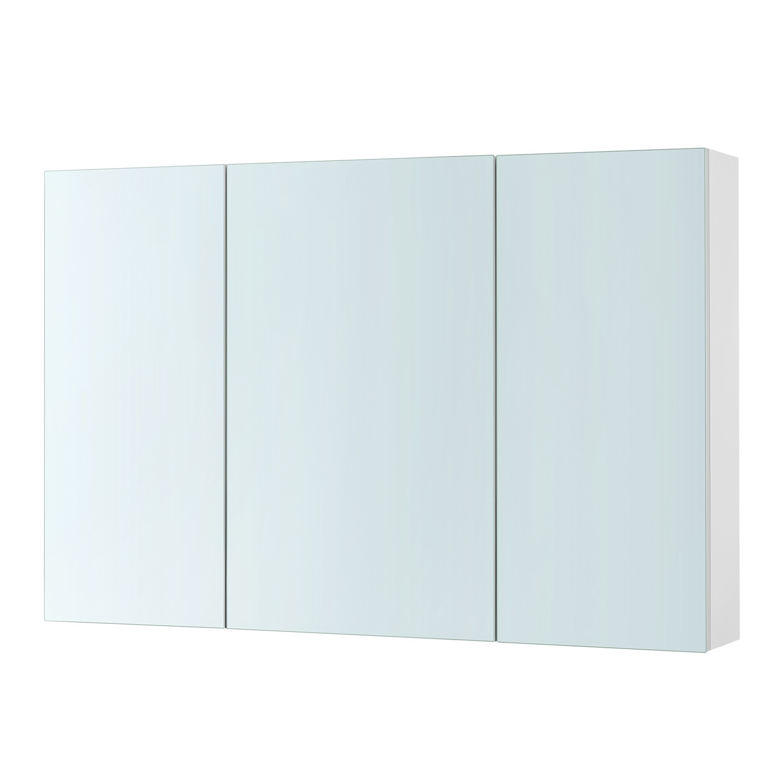 Bathroom Wall Mirror Cabinet, Modern Medicine Storage Cupboard with Adjustable Shelf, Space-Saving, White