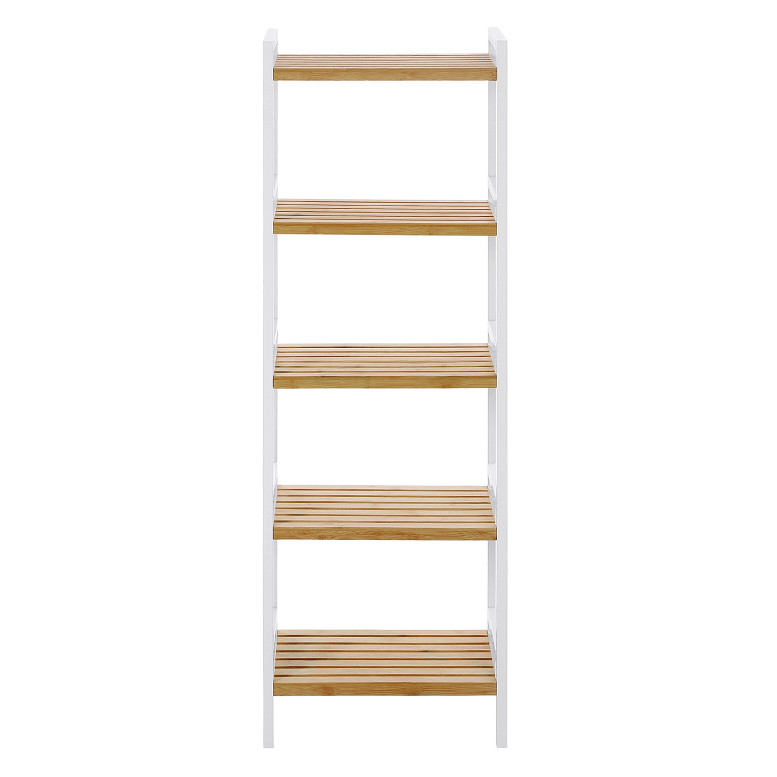 Bamboo Shelf Unit, 5-Tier Storage Organizer for Kitchen, Bathroom Bamboo Shelf Unit, 5-Tier Storage Organizer for Kitchen, Bathroom
