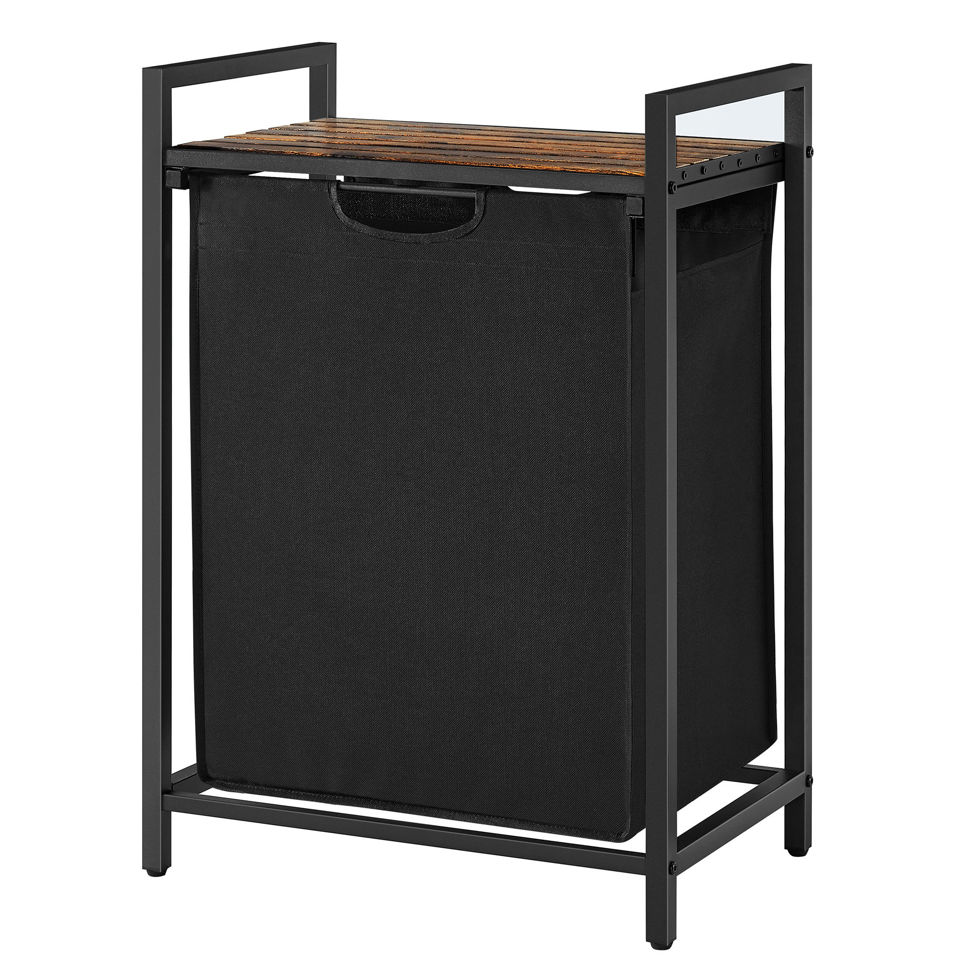 Laundry Hamper, Laundry Basket with Pull-Out Liner, Shelf
