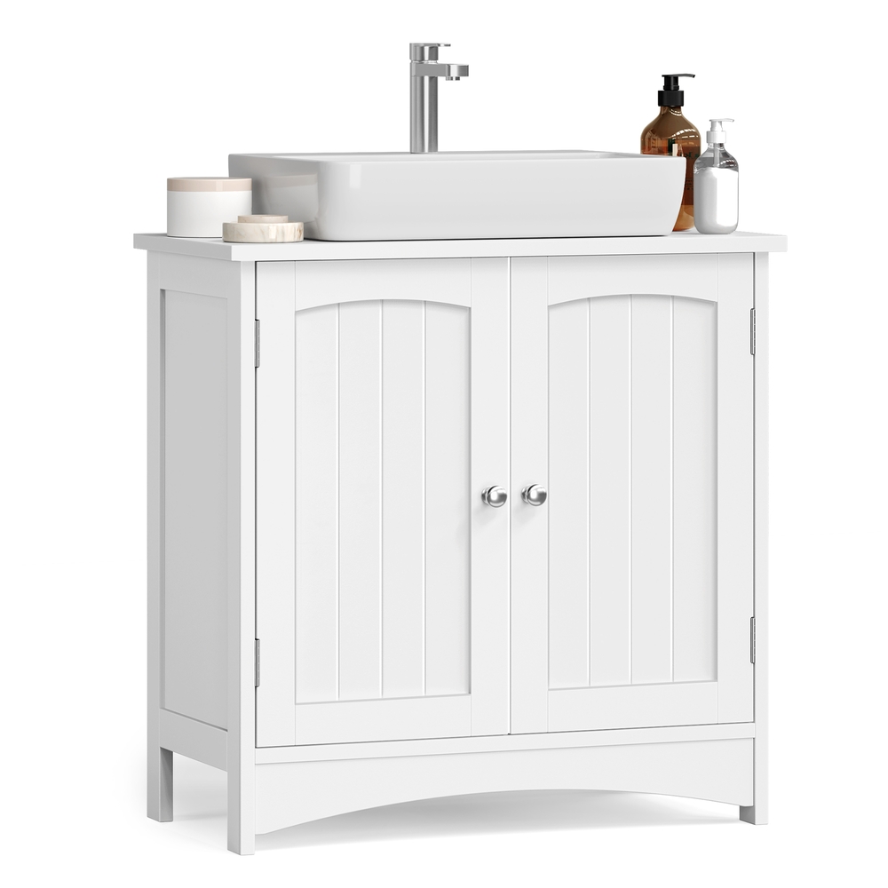 Under Sink Bathroom Cabinet with 2 Doors,23 x 20 cm Syphon Opening, 30 x 60 x 60 cm, Cloud White Under Sink Bathroom Cabinet with 2 Doors,23 x 20 cm Syphon Opening, 30 x 60 x 60 cm, Cloud White