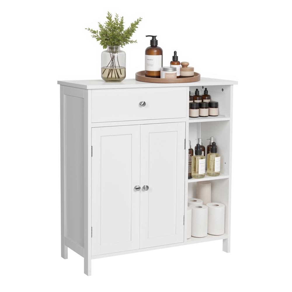 Bathroom Cabinet with Drawer & Adjustable Shelves
