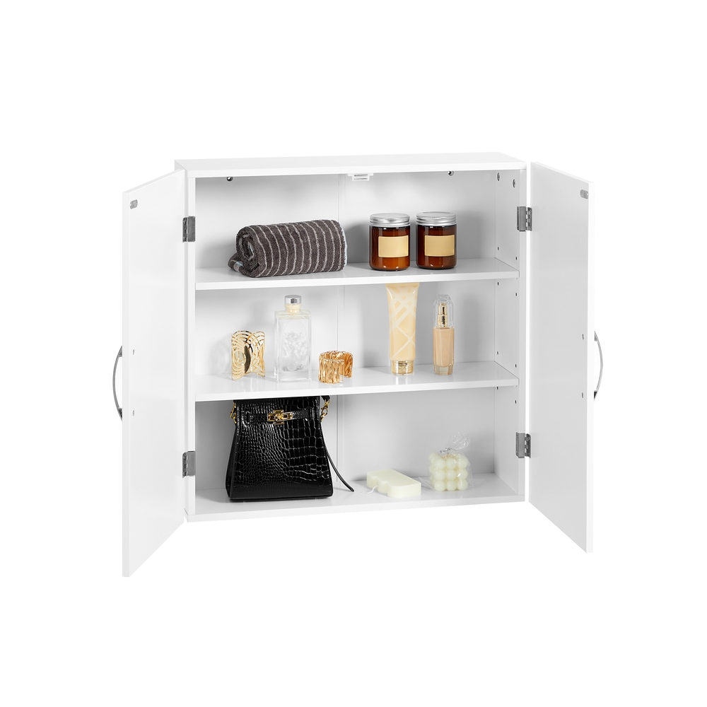 Wall Cabinet Storage Cabinet with Adjustable Shelves Cloud White Wall Cabinet Storage Cabinet with Adjustable Shelves Cloud White