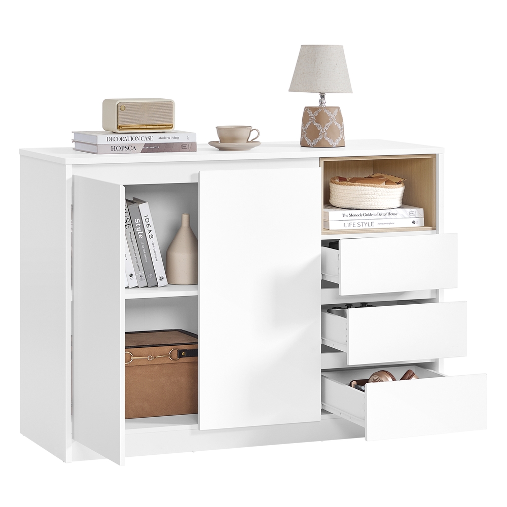 Modern Sideboard Cabinet with Adjustable Shelf and Drawers