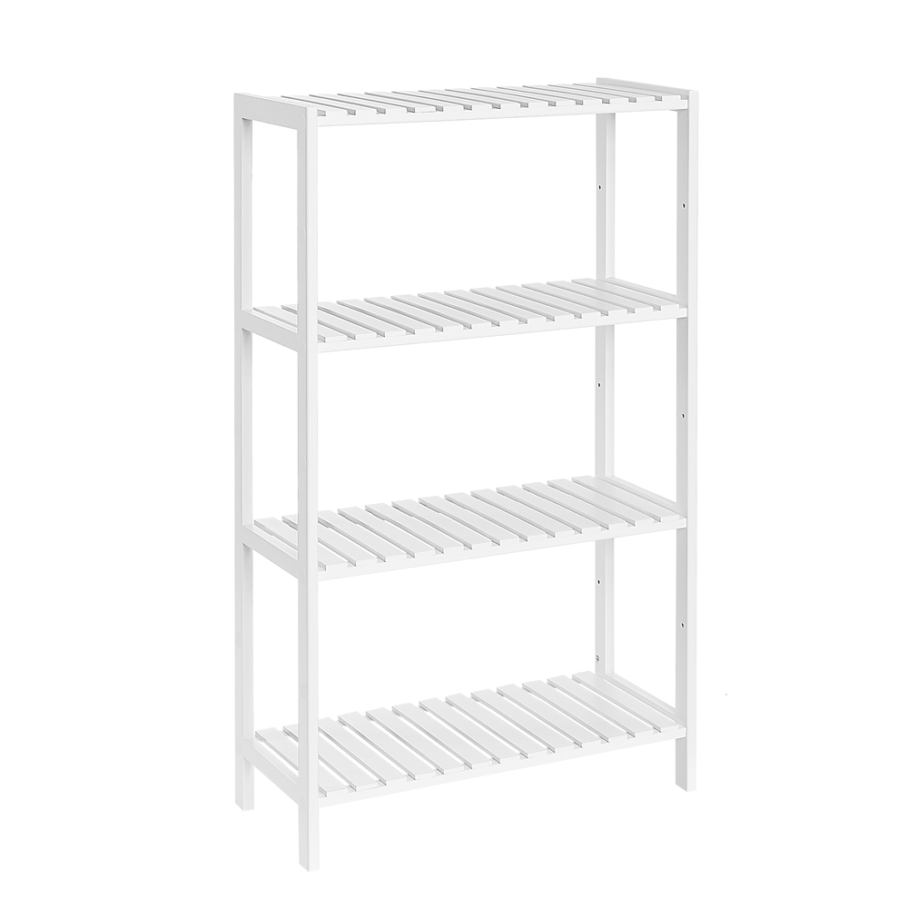 Bamboo Storage Shelf 4-Tier Shelving Unit 26 x 60 x 100 cm
