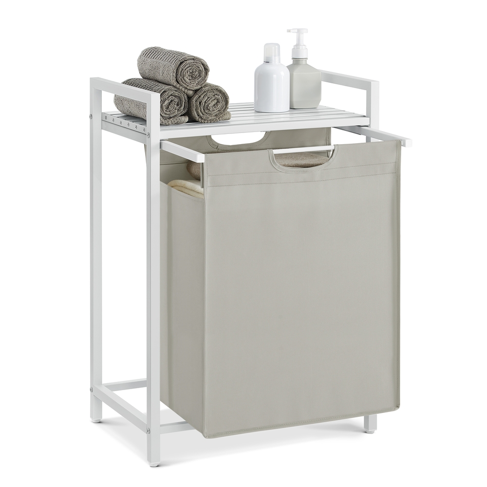 65L Laundry Basket White