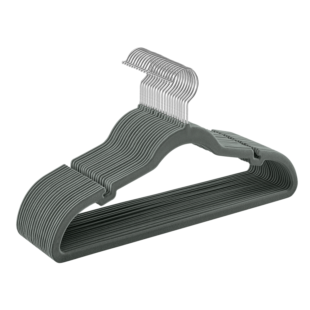 20-Pack Velvet Hangers Dove Gray 20-Pack Velvet Hangers Dove Gray
