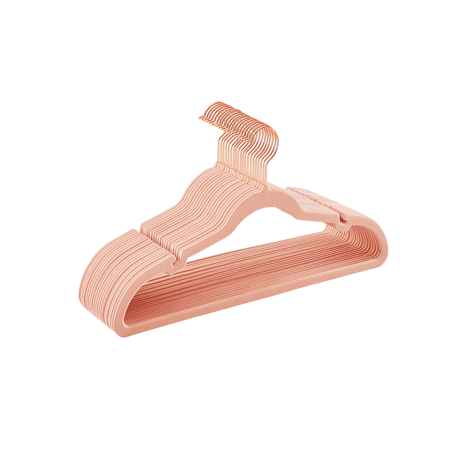 20-Pack Velvet Hangers Jelly Pink 20-Pack Velvet Hangers Jelly Pink