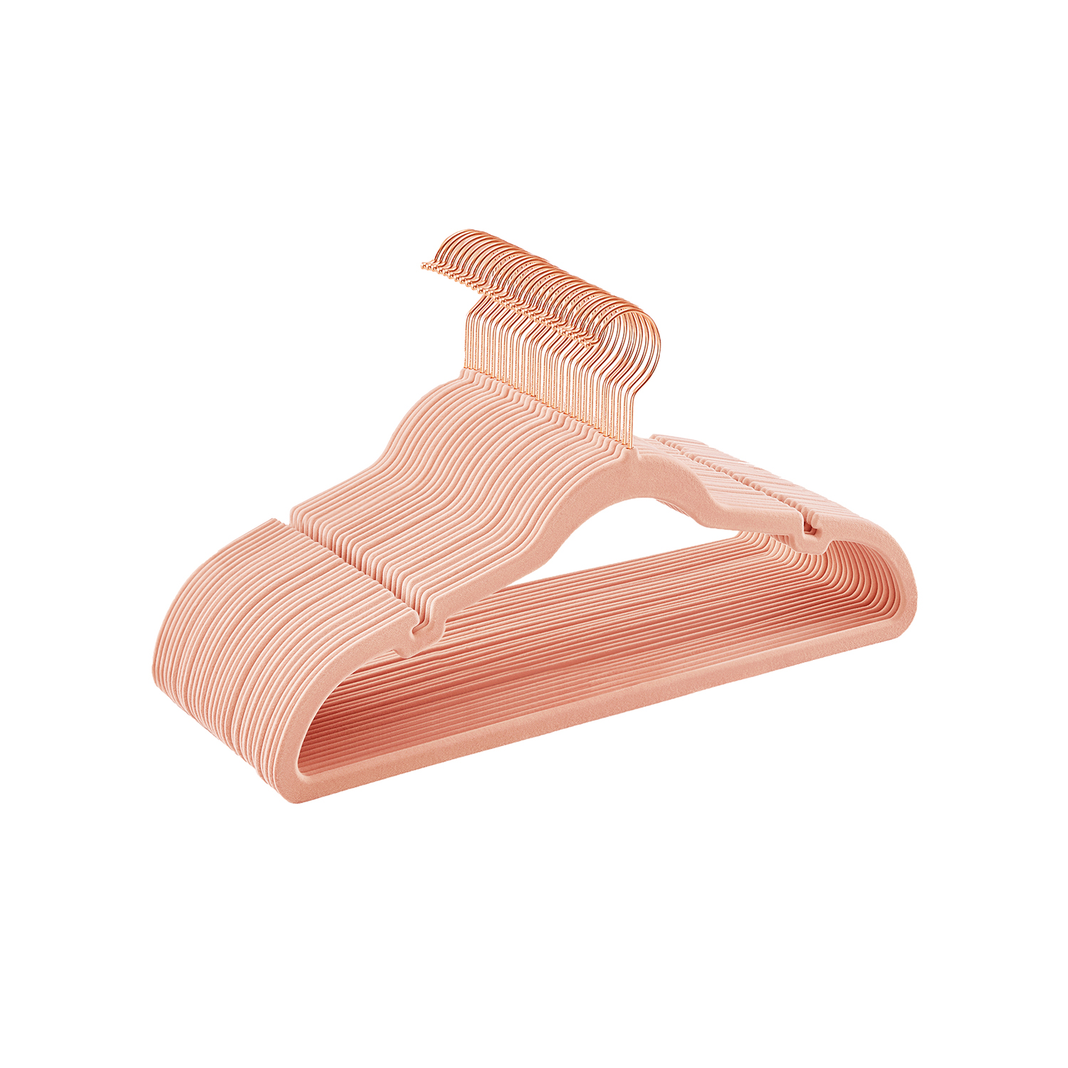 30-Pack Velvet Hangers Jelly Pink 30-Pack Velvet Hangers Jelly Pink