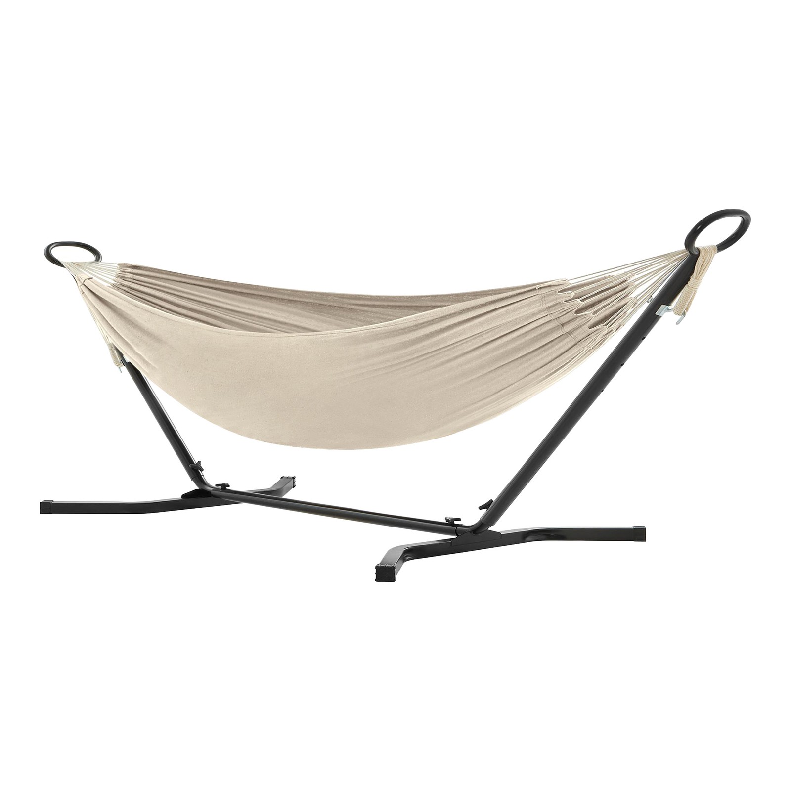 Double Hammock with Stand, 529 lb Load Capacity, for Patio Garden Garden