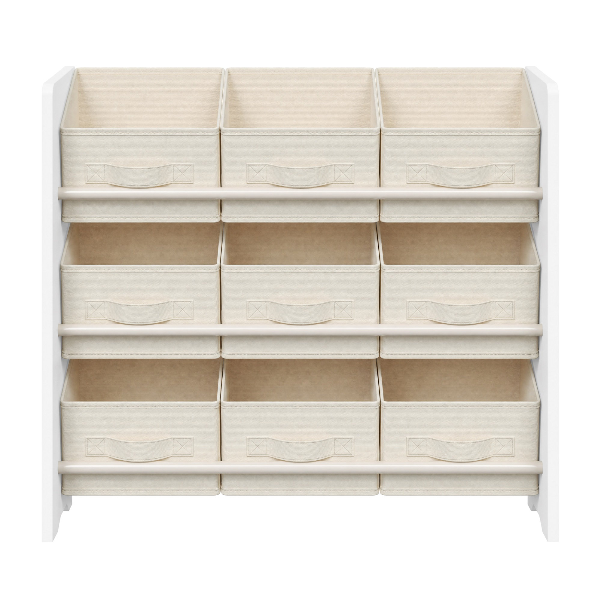 Toy Organiser, Kid Toy Shelf with 9 Non-Woven Fabric Boxes, for Children’s Room and Playroom