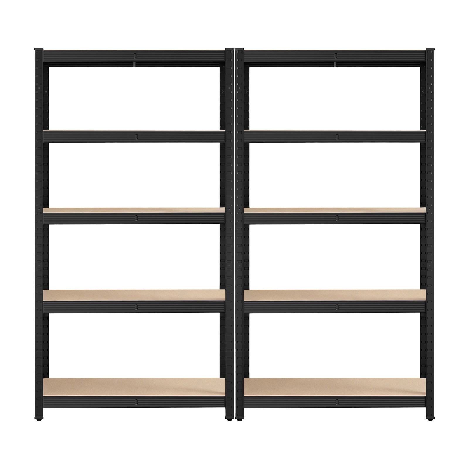 5-Tier Shelving Units Set of 2, Steel Shelving Unit for Storage