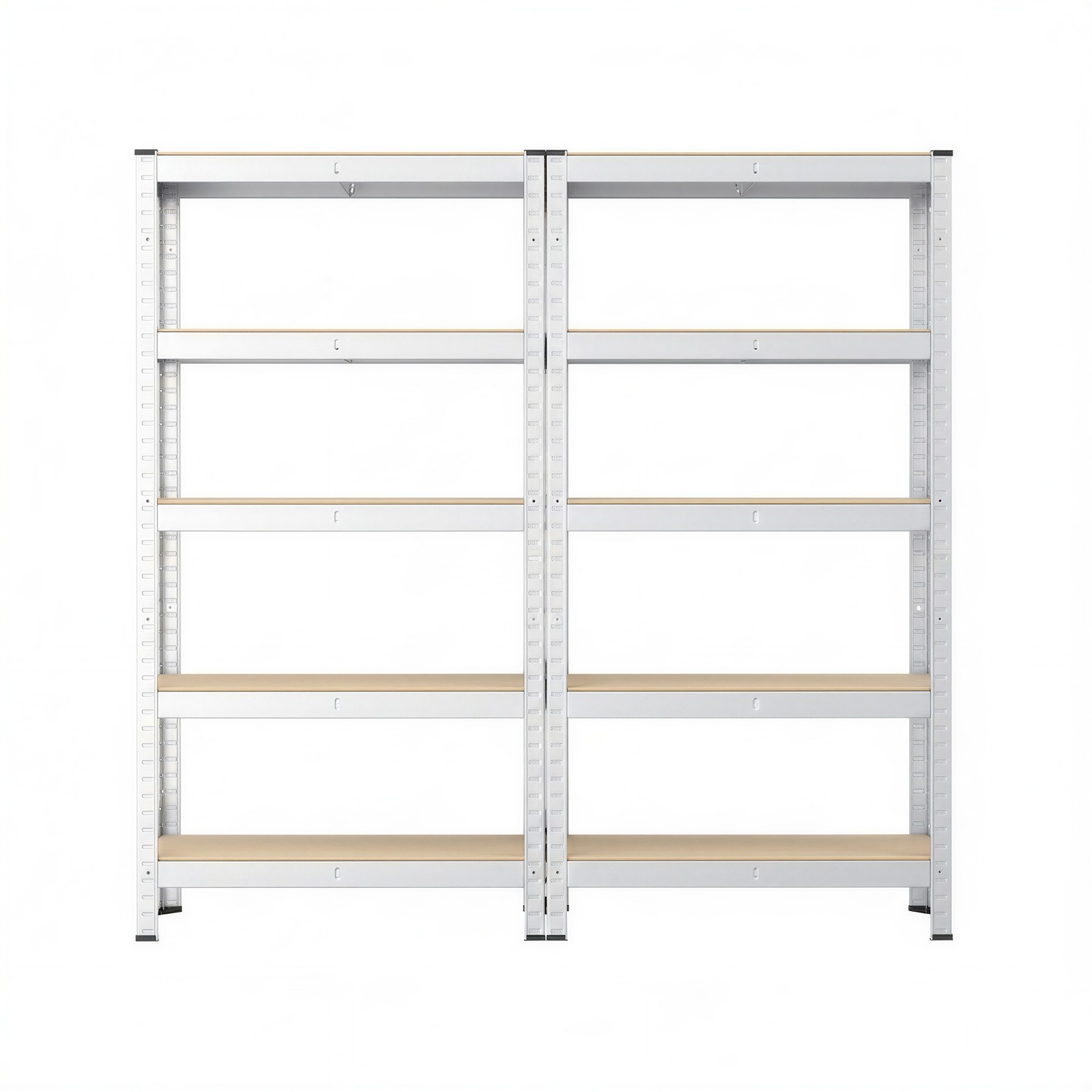 Garage Storage Shelving Set of 2, 40 x 90 x 180 cm, Silver